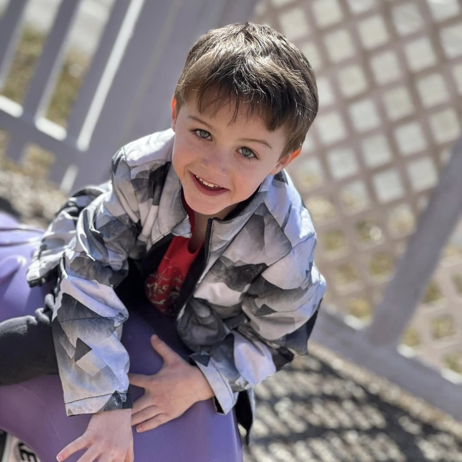 A preschool student enjoying outdoor play