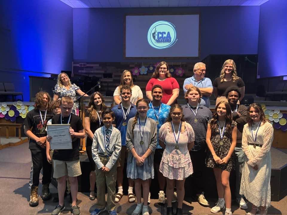 CCA students and staff together at a leadership recognition ceremony